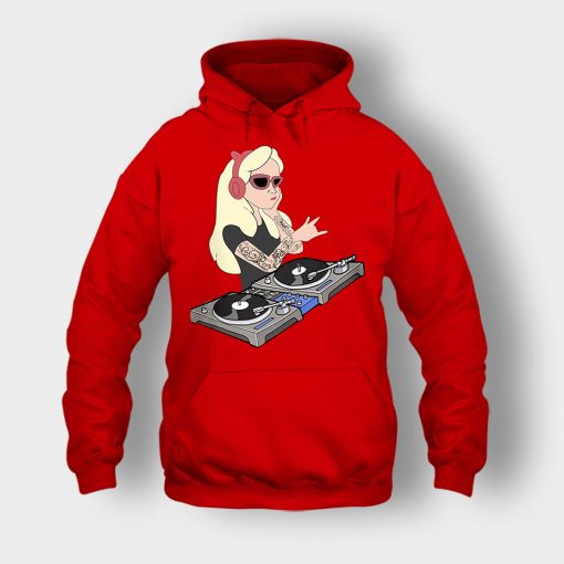 Princess-Dj-Disney-Unisex-Hoodie-Red