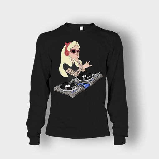 Princess-Dj-Disney-Unisex-Long-Sleeve-Black