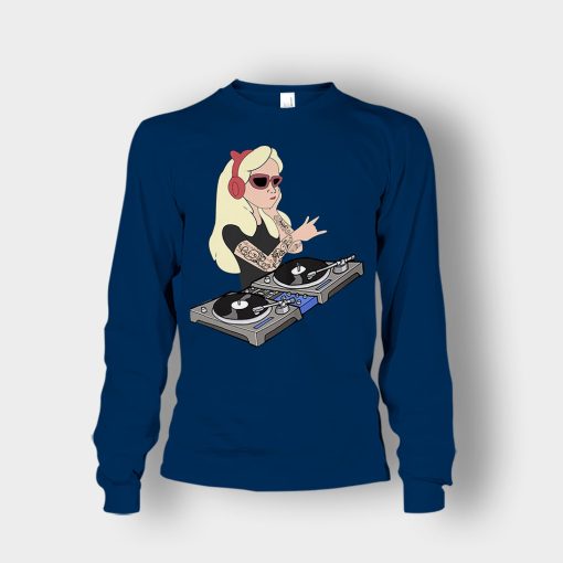 Princess-Dj-Disney-Unisex-Long-Sleeve-Navy