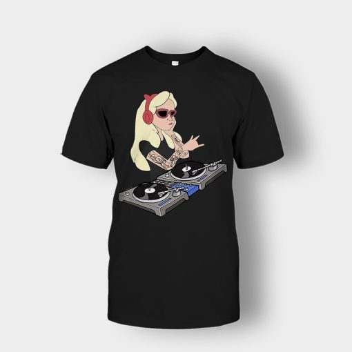 Princess-Dj-Disney-Unisex-T-Shirt-Black