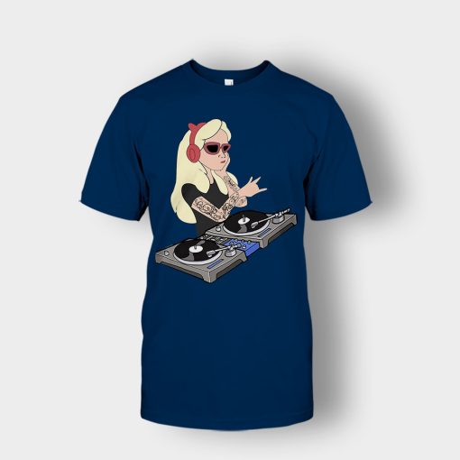 Princess-Dj-Disney-Unisex-T-Shirt-Navy