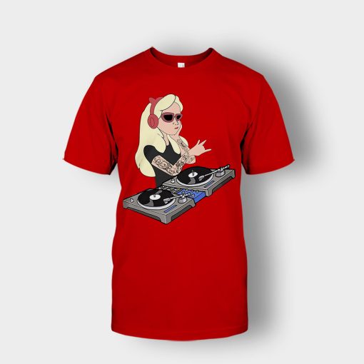 Princess-Dj-Disney-Unisex-T-Shirt-Red