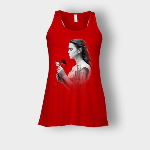Princess-Trapped-In-Castle-Disney-Beauty-And-The-Beast-Bella-Womens-Flowy-Tank-Red