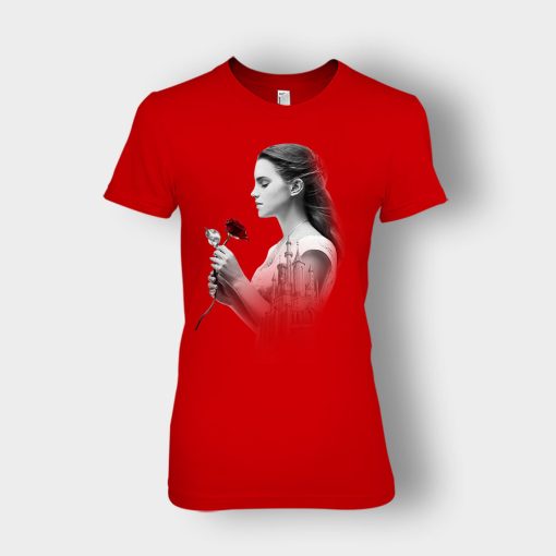 Princess-Trapped-In-Castle-Disney-Beauty-And-The-Beast-Ladies-T-Shirt-Red