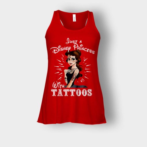 Princess-With-Tattoos-Disney-Bella-Womens-Flowy-Tank-Red