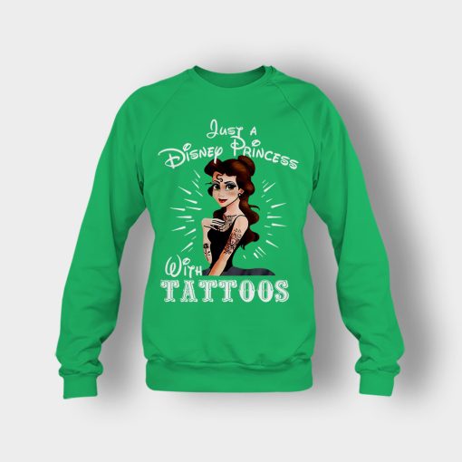 Princess-With-Tattoos-Disney-Crewneck-Sweatshirt-Irish-Green