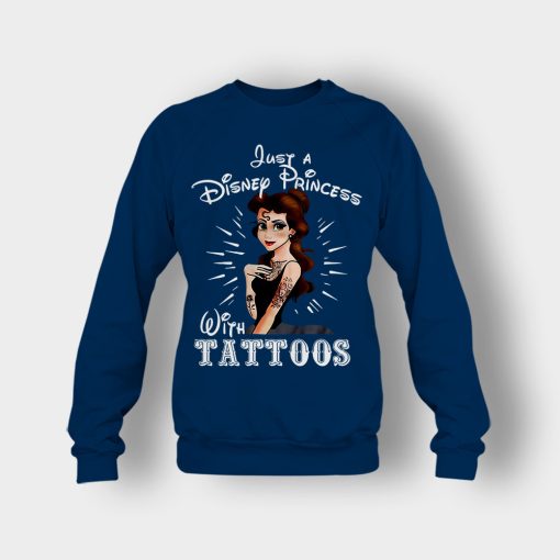 Princess-With-Tattoos-Disney-Crewneck-Sweatshirt-Navy