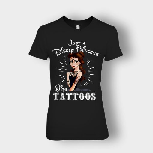 Princess-With-Tattoos-Disney-Ladies-T-Shirt-Black