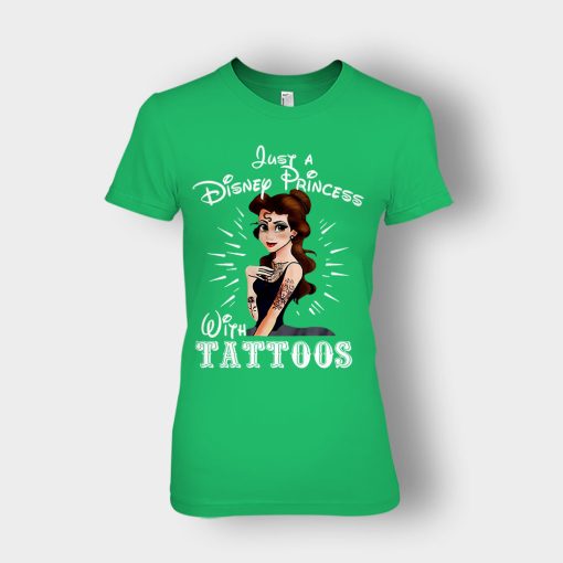 Princess-With-Tattoos-Disney-Ladies-T-Shirt-Irish-Green