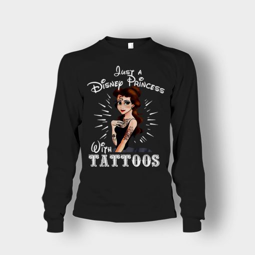 Princess-With-Tattoos-Disney-Unisex-Long-Sleeve-Black