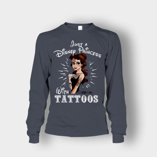 Princess-With-Tattoos-Disney-Unisex-Long-Sleeve-Dark-Heather