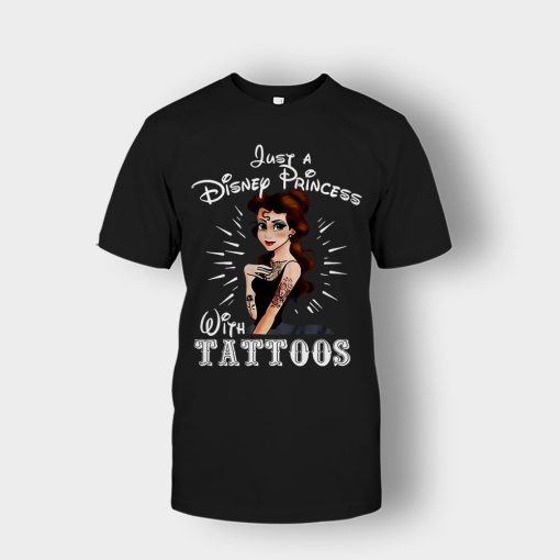 Princess-With-Tattoos-Disney-Unisex-T-Shirt-Black