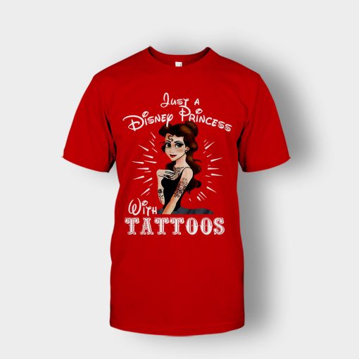 Princess-With-Tattoos-Disney-Unisex-T-Shirt-Red