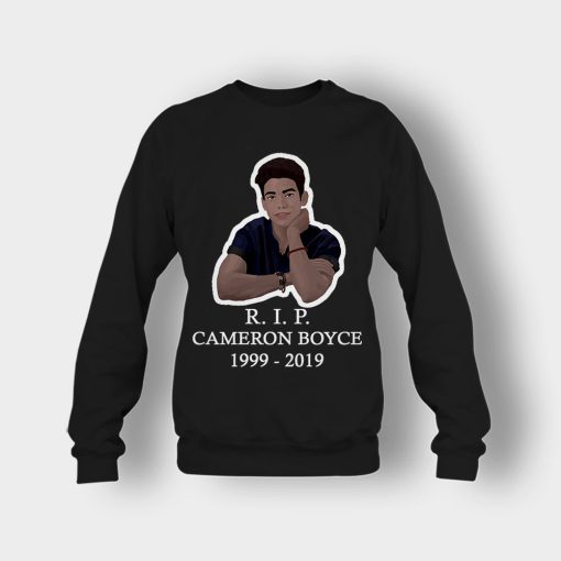 RIP-Cameron-Boyce-1999-2019-Rest-in-Peace-Cameron-Boyce-Crewneck-Sweatshirt-Black