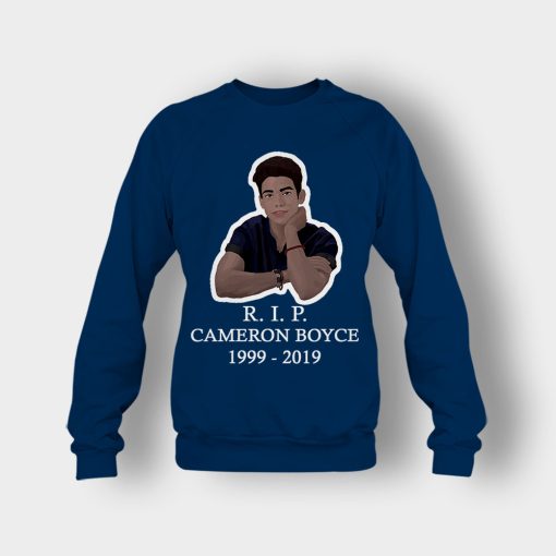 RIP-Cameron-Boyce-1999-2019-Rest-in-Peace-Cameron-Boyce-Crewneck-Sweatshirt-Navy