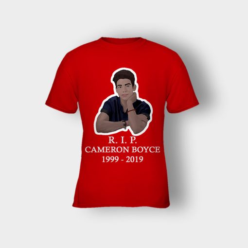 RIP-Cameron-Boyce-1999-2019-Rest-in-Peace-Cameron-Boyce-Kids-T-Shirt-Red