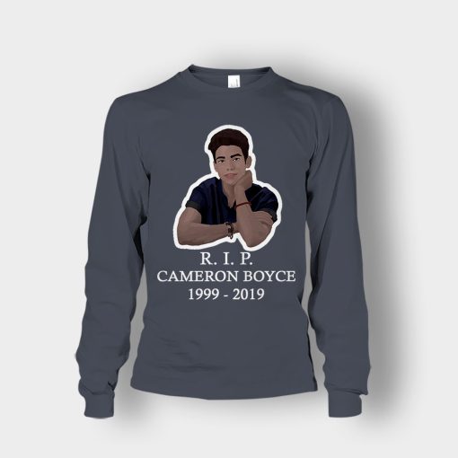 RIP-Cameron-Boyce-1999-2019-Rest-in-Peace-Cameron-Boyce-Unisex-Long-Sleeve-Dark-Heather