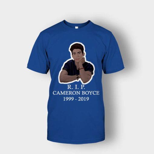 RIP-Cameron-Boyce-1999-2019-Rest-in-Peace-Cameron-Boyce-Unisex-T-Shirt-Royal