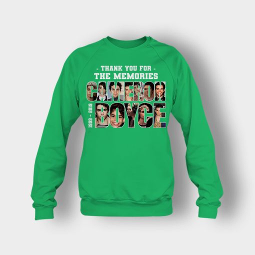 RIP-Cameron-Boyce-1999-2019-Thank-You-For-The-Memories-Rest-In-Peace-Crewneck-Sweatshirt-Irish-Green