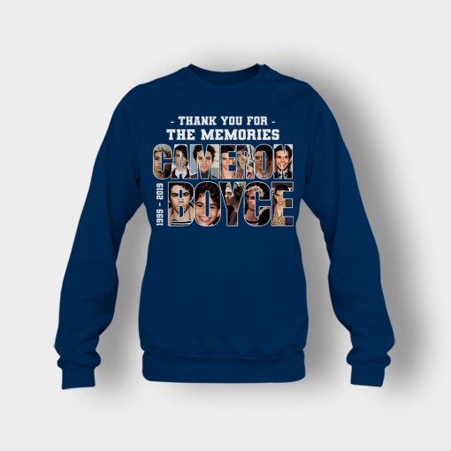 RIP-Cameron-Boyce-1999-2019-Thank-You-For-The-Memories-Rest-In-Peace-Crewneck-Sweatshirt-Navy