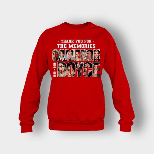 RIP-Cameron-Boyce-1999-2019-Thank-You-For-The-Memories-Rest-In-Peace-Crewneck-Sweatshirt-Red