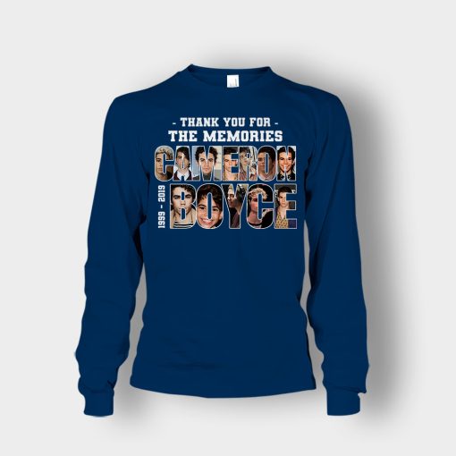 RIP-Cameron-Boyce-1999-2019-Thank-You-For-The-Memories-Rest-In-Peace-Unisex-Long-Sleeve-Navy