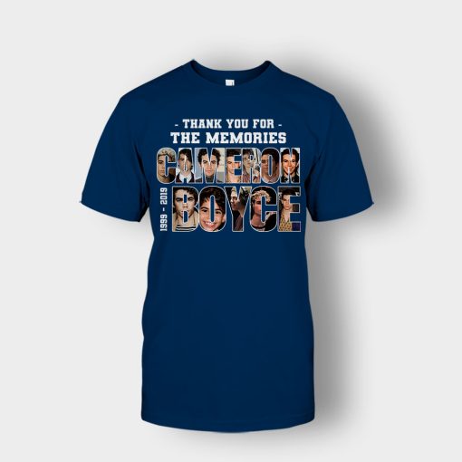 RIP-Cameron-Boyce-1999-2019-Thank-You-For-The-Memories-Rest-In-Peace-Unisex-T-Shirt-Navy