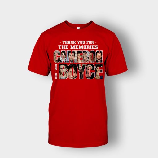 RIP-Cameron-Boyce-1999-2019-Thank-You-For-The-Memories-Rest-In-Peace-Unisex-T-Shirt-Red