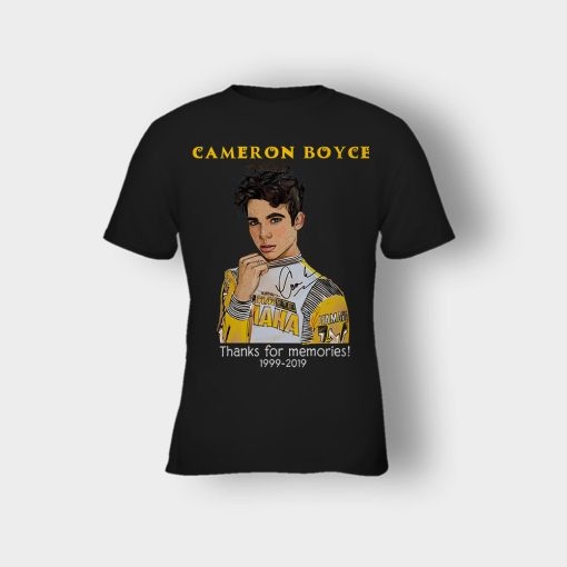 RIP-Cameron-Boyce-thanks-for-memories-1999-2019-Kids-T-Shirt-Black