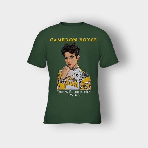 RIP-Cameron-Boyce-thanks-for-memories-1999-2019-Kids-T-Shirt-Forest