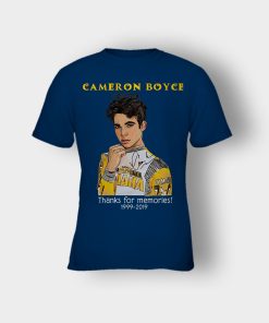 RIP-Cameron-Boyce-thanks-for-memories-1999-2019-Kids-T-Shirt-Navy