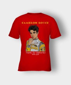 RIP-Cameron-Boyce-thanks-for-memories-1999-2019-Kids-T-Shirt-Red