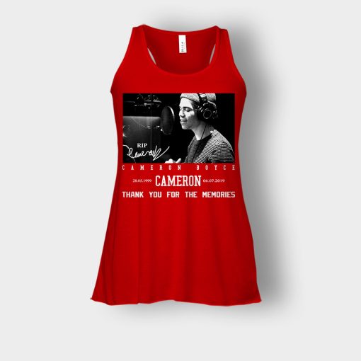 RIP-Cameron-Boyce-thanks-for-memories-Signature-Bella-Womens-Flowy-Tank-Red