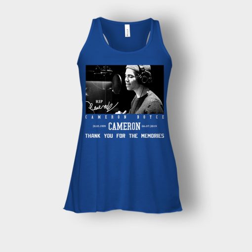 RIP-Cameron-Boyce-thanks-for-memories-Signature-Bella-Womens-Flowy-Tank-Royal