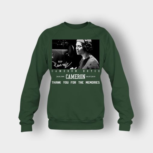 RIP-Cameron-Boyce-thanks-for-memories-Signature-Crewneck-Sweatshirt-Forest