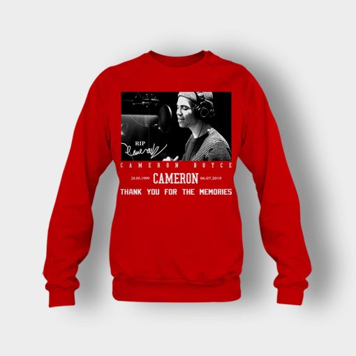 RIP-Cameron-Boyce-thanks-for-memories-Signature-Crewneck-Sweatshirt-Red