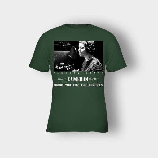 RIP-Cameron-Boyce-thanks-for-memories-Signature-Kids-T-Shirt-Forest