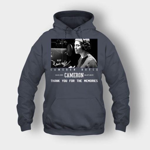 RIP-Cameron-Boyce-thanks-for-memories-Signature-Unisex-Hoodie-Dark-Heather