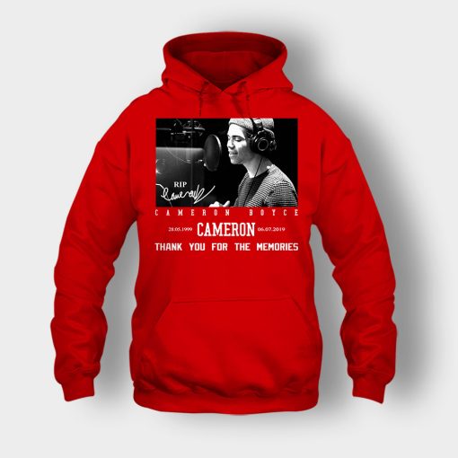 RIP-Cameron-Boyce-thanks-for-memories-Signature-Unisex-Hoodie-Red