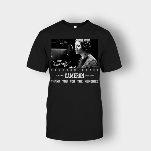 RIP-Cameron-Boyce-thanks-for-memories-Signature-Unisex-T-Shirt-Black