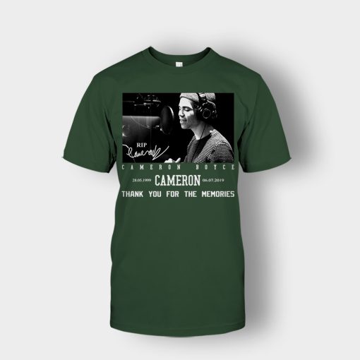 RIP-Cameron-Boyce-thanks-for-memories-Signature-Unisex-T-Shirt-Forest