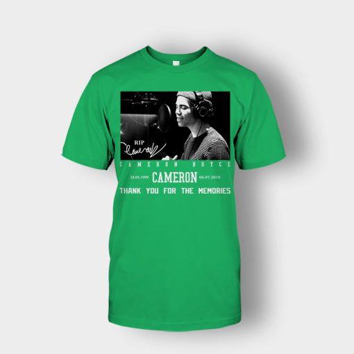 RIP-Cameron-Boyce-thanks-for-memories-Signature-Unisex-T-Shirt-Irish-Green