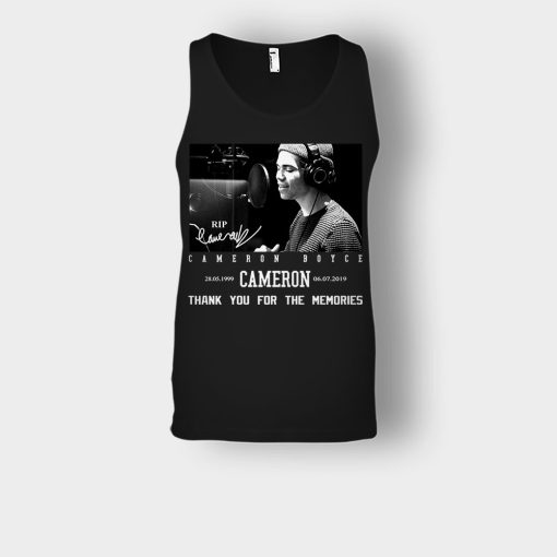 RIP-Cameron-Boyce-thanks-for-memories-Signature-Unisex-Tank-Top-Black