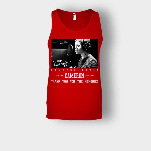 RIP-Cameron-Boyce-thanks-for-memories-Signature-Unisex-Tank-Top-Red