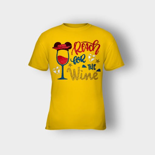 Read-For-The-Wine-Disney-Toy-Story-Kids-T-Shirt-Gold