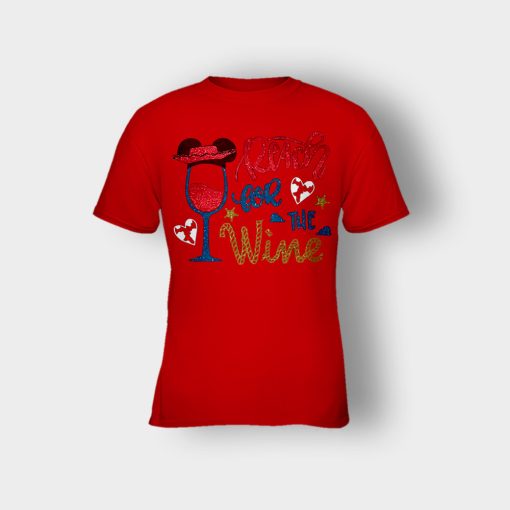 Read-For-The-Wine-Disney-Toy-Story-Kids-T-Shirt-Red