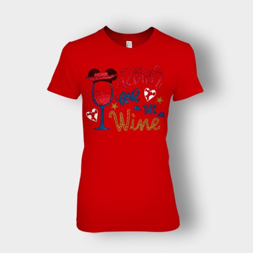 Read-For-The-Wine-Disney-Toy-Story-Ladies-T-Shirt-Red