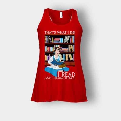 Reader-Disney-Beauty-And-The-Beast-Bella-Womens-Flowy-Tank-Red