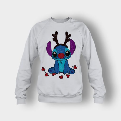 Resting-Christmas-Face-Disney-Lilo-And-Stitch-Crewneck-Sweatshirt-Ash