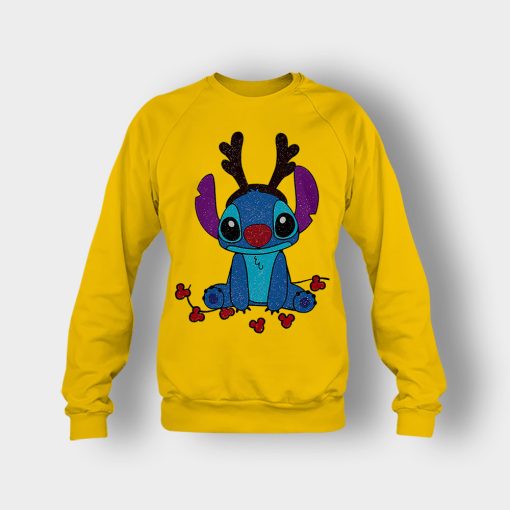 Resting-Christmas-Face-Disney-Lilo-And-Stitch-Crewneck-Sweatshirt-Gold